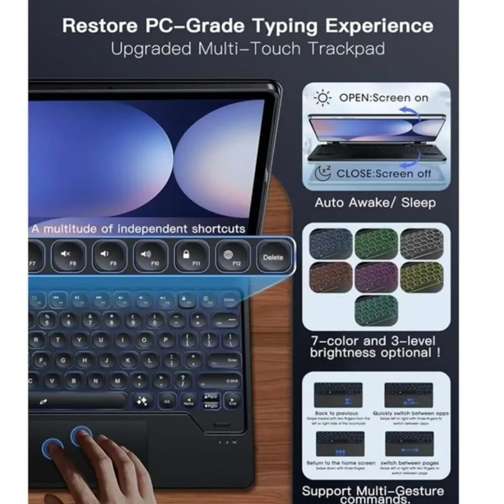 ORDA‎ NIB Samsung Galaxy Keyboard Case 12.4” - Picture 4 of 7